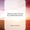 Eleanor Roosevelt quote: “What you don’t do can be a…”- at QuotesQuotesQuotes.com