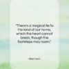 Eliza Cook quote: “There’s a magical tie to the land…”- at QuotesQuotesQuotes.com