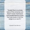 Elizabeth Cady Stanton quote: “Surely the immutable laws of the universe…”- at QuotesQuotesQuotes.com