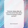 Elsa Schiaparelli quote: “Women dress alike all over the world:…”- at QuotesQuotesQuotes.com