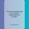 Emma Goldman quote: “The most unpardonable sin in society is…”- at QuotesQuotesQuotes.com