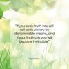 Epictetus quote: “If you seek truth you will not…”- at QuotesQuotesQuotes.com