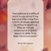 Ernest Hemingway quote: “Decadence is a difficult word to use…”- at QuotesQuotesQuotes.com