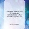 F. Scott Fitzgerald quote: “His was a great sin who first…”- at QuotesQuotesQuotes.com