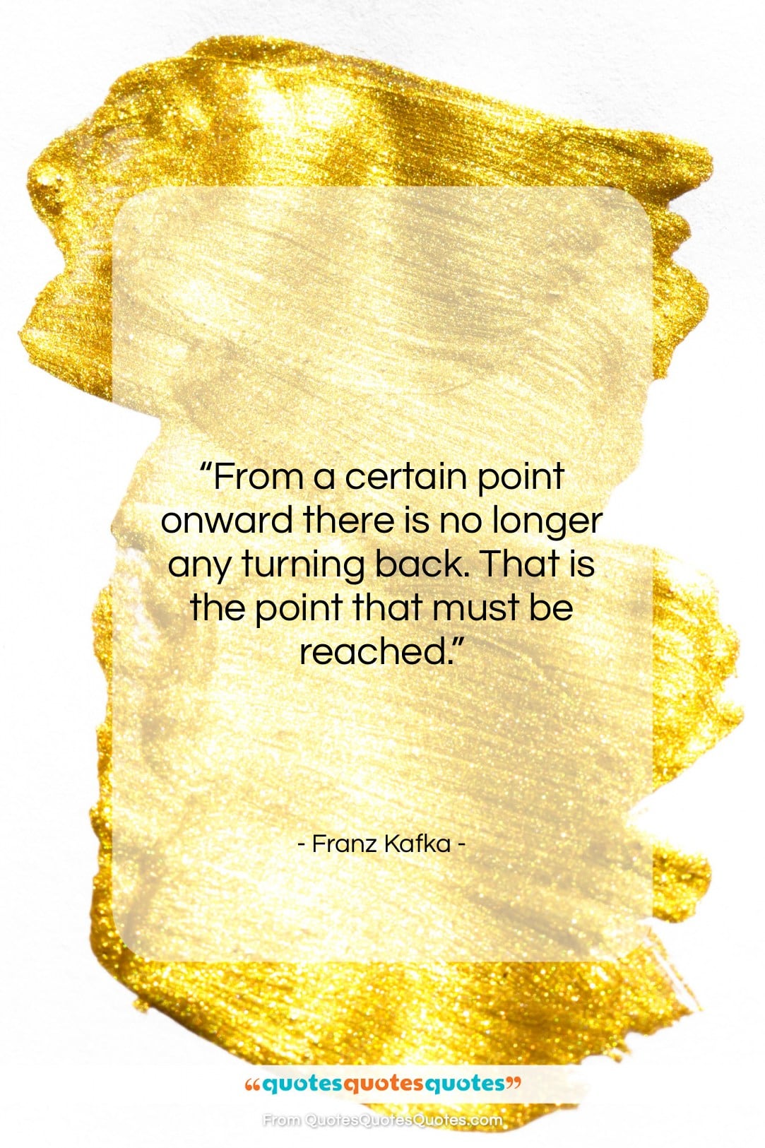 Franz Kafka quote: “From a certain point onward there is…”- at QuotesQuotesQuotes.com