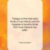 Franz Schubert quote: “Happy is the man who finds a…”- at QuotesQuotesQuotes.com