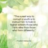 Friedrich Nietzsche quote: “The surest way to corrupt a youth…”- at QuotesQuotesQuotes.com
