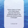G. Stanley Hall quote: “Every theory of love, from Plato down…”- at QuotesQuotesQuotes.com