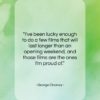 George Clooney quote: “I’ve been lucky enough to do a…”- at QuotesQuotesQuotes.com