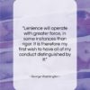 George Washington quote: “Lenience will operate with greater force, in…”- at QuotesQuotesQuotes.com