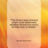 George Washington quote: “The time is near at hand which…”- at QuotesQuotesQuotes.com