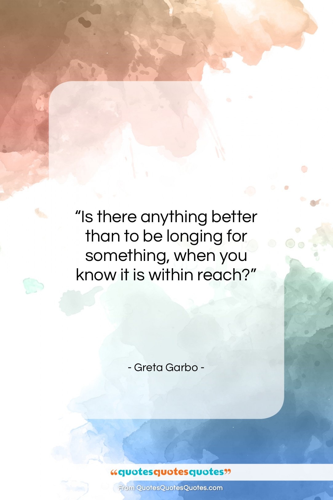 Greta Garbo quote: “Is there anything better than to be…”- at QuotesQuotesQuotes.com