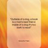 Groucho Marx quote: “Outside of a dog, a book is…”- at QuotesQuotesQuotes.com