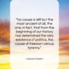 Hannah Arendt quote: “No cause is left but the most…”- at QuotesQuotesQuotes.com