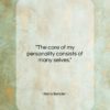 Hans Bender quote: “The core of my personality consists of…”- at QuotesQuotesQuotes.com