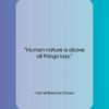 Harriet Beecher Stowe quote: “Human nature is above all things lazy….”- at QuotesQuotesQuotes.com