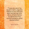 Harry S. Truman quote: “Those who want the Government to regulate…”- at QuotesQuotesQuotes.com