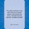Henny Youngman quote: “My other brother-in-law died. He was a…”- at QuotesQuotesQuotes.com