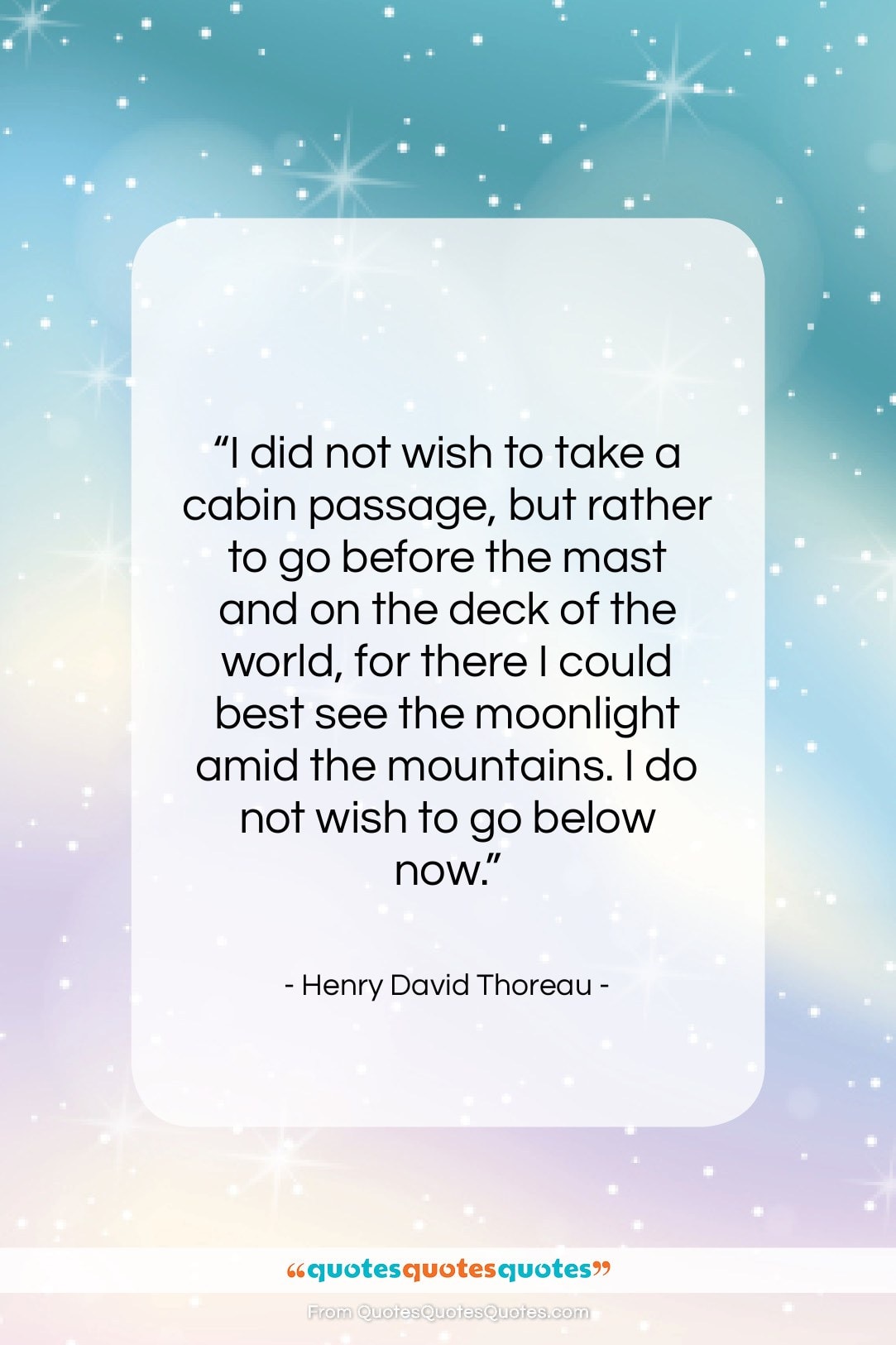 Henry David Thoreau quote: “I did not wish to take a…”- at QuotesQuotesQuotes.com