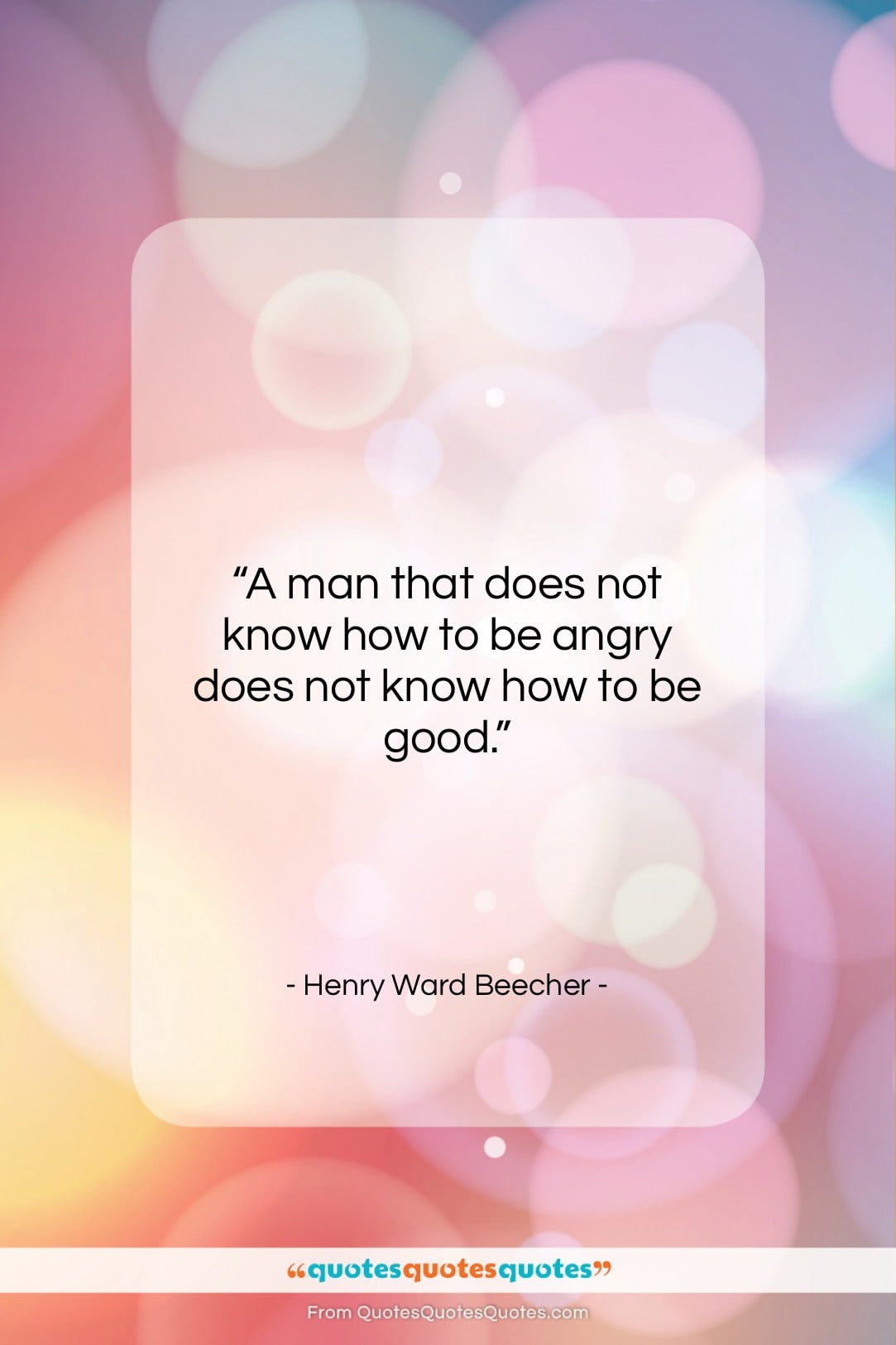 Henry Ward Beecher quote: “A man that does not know how…”- at QuotesQuotesQuotes.com