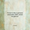 Horace quote: “A host is like a general: calamities…”- at QuotesQuotesQuotes.com