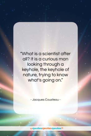 Jacques Cousteau quote: “What is a scientist after all? It…”- at QuotesQuotesQuotes.com
