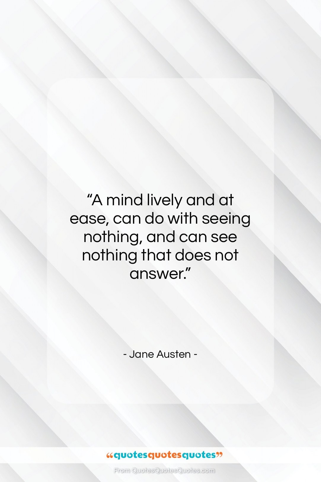 Jane Austen quote: “A mind lively and at ease, can…”- at QuotesQuotesQuotes.com