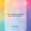 Jane Austen quote: “From politics, it was an easy step…”- at QuotesQuotesQuotes.com