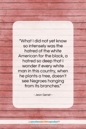 Jean Genet quote: “What I did not yet know so…”- at QuotesQuotesQuotes.com