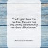 Jean Jacques Rousseau quote: “The English think they are free. They…”- at QuotesQuotesQuotes.com