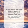 Jean Kerr quote: “A man speaks only when driven to…”- at QuotesQuotesQuotes.com