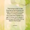 Jean Kerr quote: “Marrying a man is like buying something…”- at QuotesQuotesQuotes.com