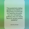 Jean Paul Richter quote: “The words that a father speaks to…”- at QuotesQuotesQuotes.com