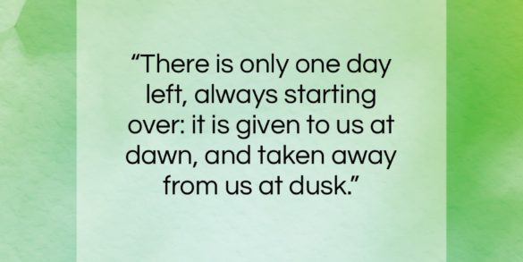 Jean-Paul Sartre quote: “There is only one day left, always…”- at QuotesQuotesQuotes.com