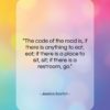 Jessica Savitch quote: “The code of the road is, if…”- at QuotesQuotesQuotes.com