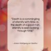 Johann Wolfgang von Goethe quote: “Death is a commingling of eternity with…”- at QuotesQuotesQuotes.com