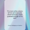 Johann Wolfgang von Goethe quote: “If a man writes a book, let…”- at QuotesQuotesQuotes.com