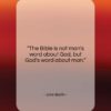 John Barth quote: “The Bible is not man’s word about…”- at QuotesQuotesQuotes.com