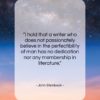 John Steinbeck quote: “I hold that a writer who does…”- at QuotesQuotesQuotes.com