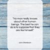 John Steinbeck quote: “No man really knows about other human…”- at QuotesQuotesQuotes.com