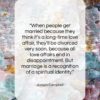 Joseph Campbell quote: “When people get married because they think…”- at QuotesQuotesQuotes.com