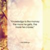 Josh Billings quote: “Knowledge is like money: the more he…”- at QuotesQuotesQuotes.com