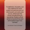 Karl Wilhelm Friedrich Schlegel quote: “A definition of poetry can only determine…”- at QuotesQuotesQuotes.com