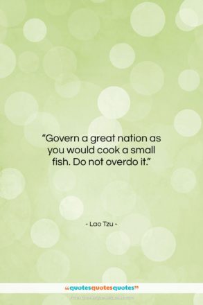 Lao Tzu quote: “Govern a great nation as you would…”- at QuotesQuotesQuotes.com