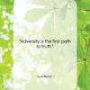 Lord Byron quote: “Adversity is the first path to truth….”- at QuotesQuotesQuotes.com