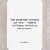 Lord Byron quote: “Her great merit is finding out mine…”- at QuotesQuotesQuotes.com