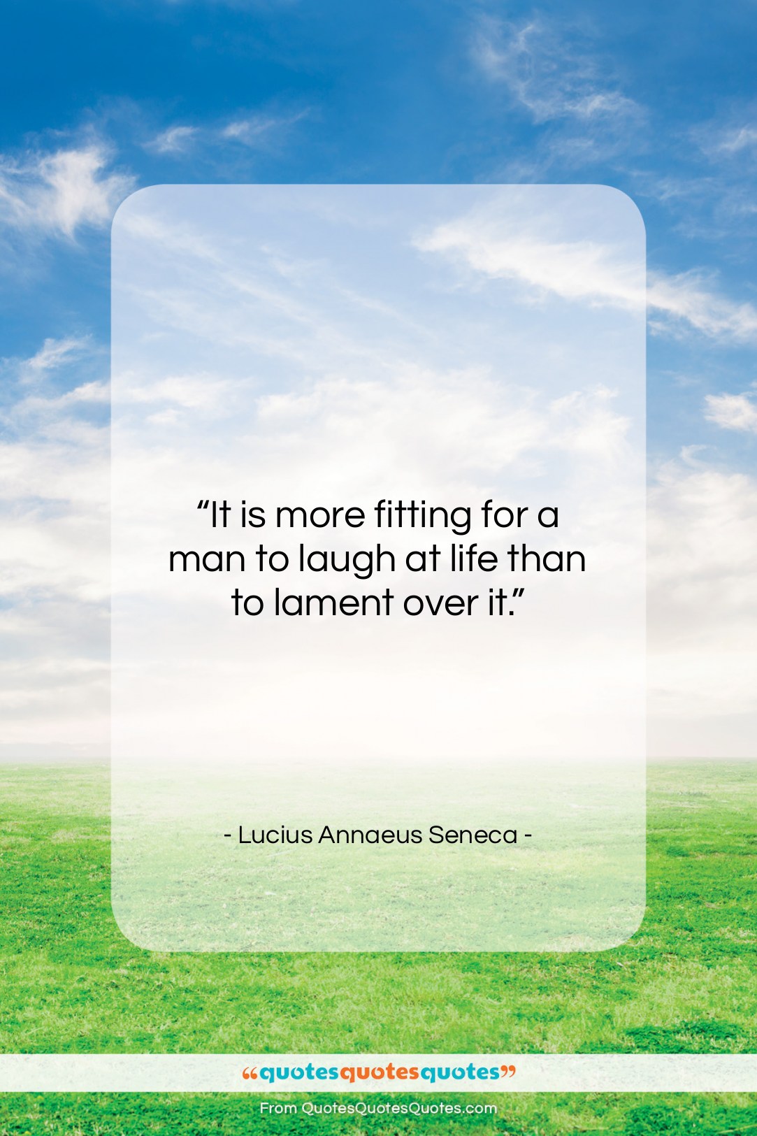 Lucius Annaeus Seneca quote: “It is more fitting for a man…”- at QuotesQuotesQuotes.com