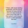 Lucy Stone quote: “I think, with never-ending gratitude, that the…”- at QuotesQuotesQuotes.com