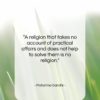 Mahatma Gandhi quote: “A religion that takes no account of…”- at QuotesQuotesQuotes.com