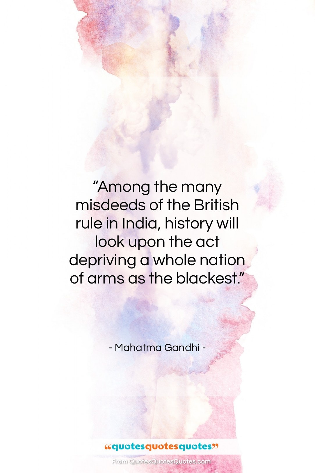 Mahatma Gandhi quote: “Among the many misdeeds of the British…”- at QuotesQuotesQuotes.com